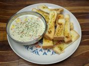 Gambar sup garlic bread