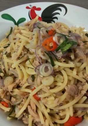 Foto resep Spaghetti Tuna Sambel Matah