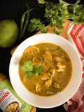 Aam Kasundi Chingri Bhapa (Steamed Mango Mustard Prawn Curry - Bong style)