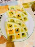 Pandan Waffle Cookies