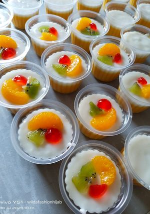 Foto resep Puding labu kuning vla vanilla
