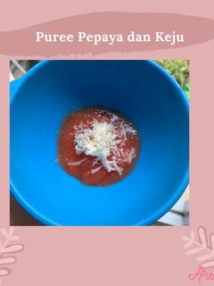 Foto resep Snack MPASI 6+ Puree Pepaya (Melancarkan pencernaan bayi)