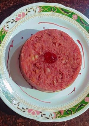 A picture of Red peanut halwa.