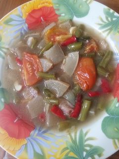 Foto resep Asem asem kikil buncis