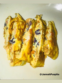Foto resep Fish n veggie omelette
