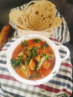 A picture of Dahi Wali Arbi curry 🍛 (card colocasia /Arbi curry).