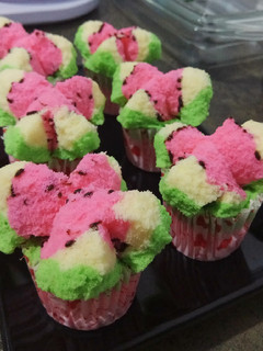Foto resep Bolu kukus semangka
