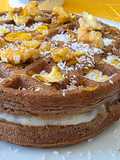 Waffles de Avena y Cacao (Sin azúcar)