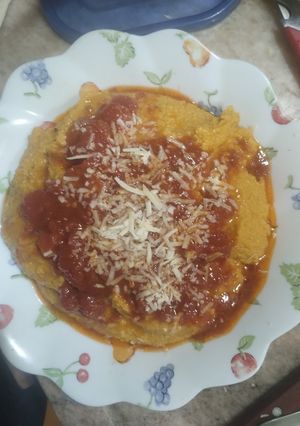 Una foto de Polenta cremosa de calabaza