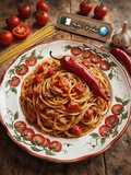 باستا🍝حارة🌶️بصلصة الطماطم🍅 و التونه🥫