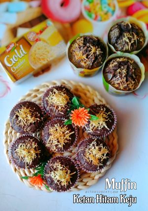 Foto resep Muffin Ketan Hitam Keju