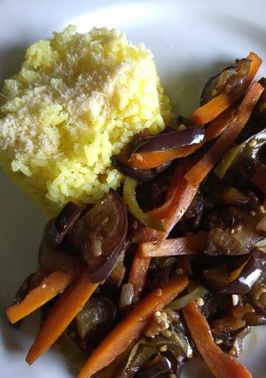 Una foto de Salteado de verduras