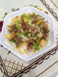 A picture of Mango Chutney Chaat.