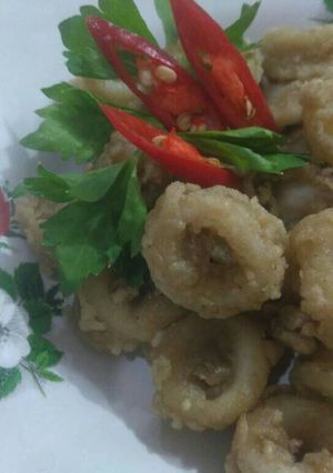 Foto resep Cumi goreng tepung (resep gampil)