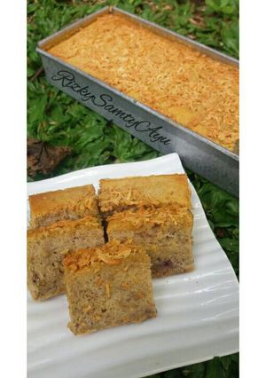 Foto resep Banana Cake Blueberry