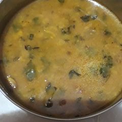 A picture of Palak (spinach) daal.