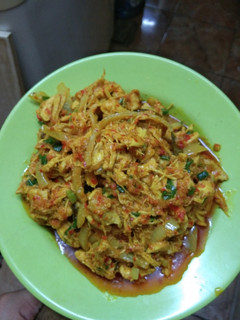Foto resep Ayam suwir bumbu rujak