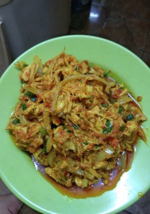 Foto resep Ayam suwir bumbu rujak