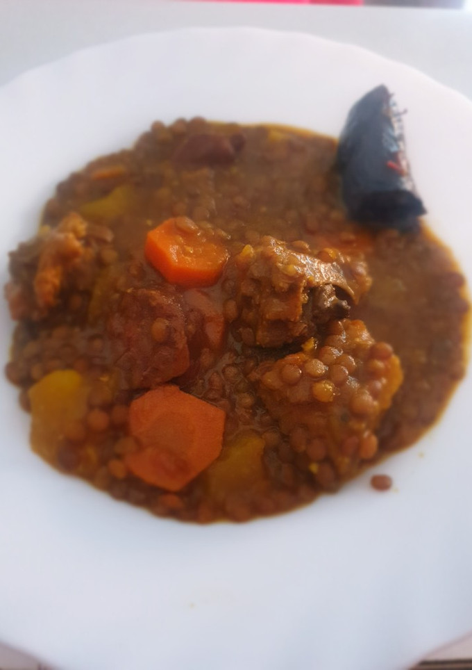 Una foto de Lentejas de mi abuela