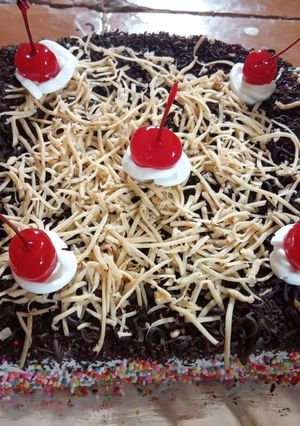 Foto resep Kue tart bolu coklat