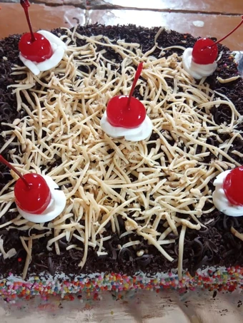 Cara Simple Menyiapkan Resep  Kue tart bolu coklat yang Lezat Sekali, Menggugah Selera