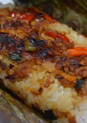 Foto resep Nasi Bakar Ayam Pedas