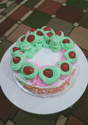 A picture of Birthday special cake(without oven).