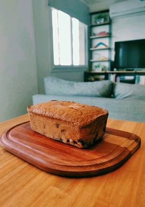 Una foto de Budín de arándanos
