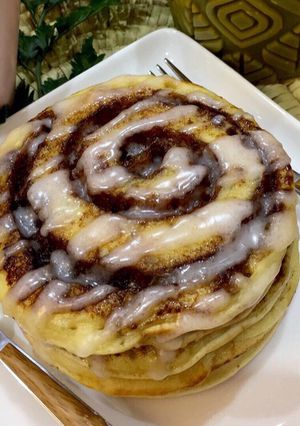 صورة لوصفة بان كيك سينابون 🥞
