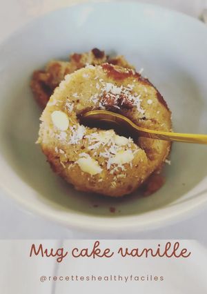 Une photo de Mug cake ultra moelleux vanille