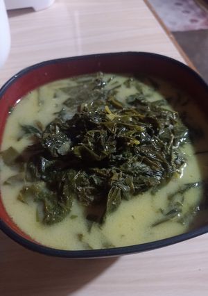 Foto resep Sayur santan pucuk ubi/daun singkong