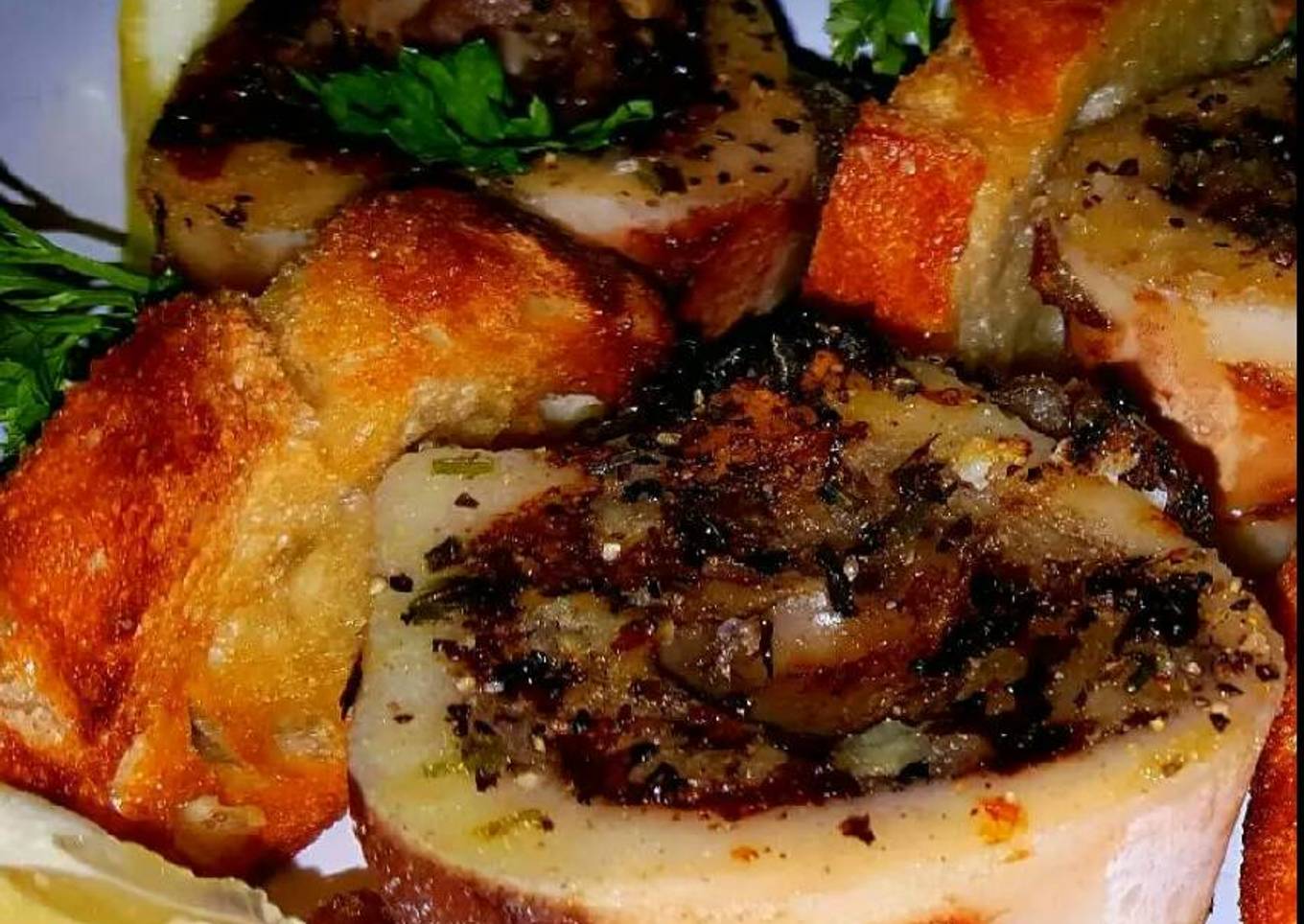 Mike's Roasted Marrow and Crustini Appetizers