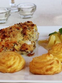 Csirkemell gesztenyés-áfonyás töltelékkel recept fotója