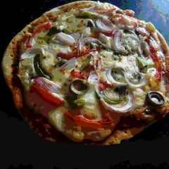 A picture of Homemade pizza.