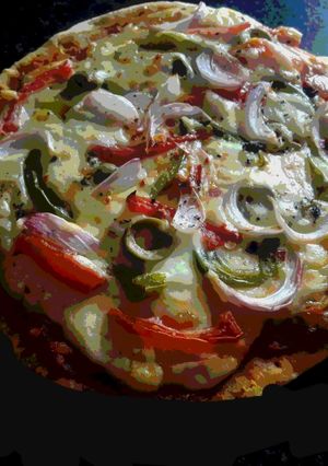A picture of Homemade pizza.
