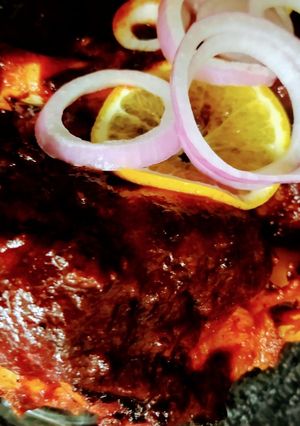 Una foto de Chamorro de cerdo adobado