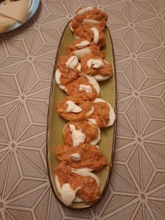 Una foto de Huevos rellenos