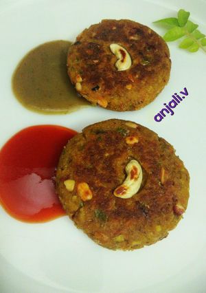 A picture of Peanut Soya Chapli kebab.
