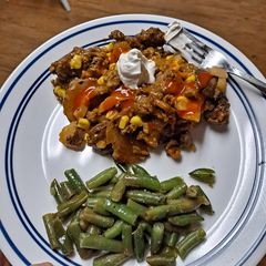 A picture of Beef and Potato Taco Casserole (slow cooker).