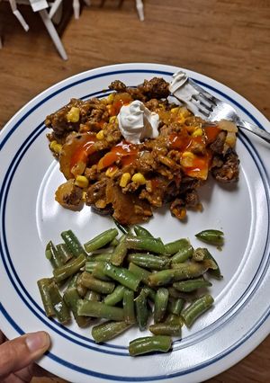 A picture of Beef and Potato Taco Casserole (slow cooker).