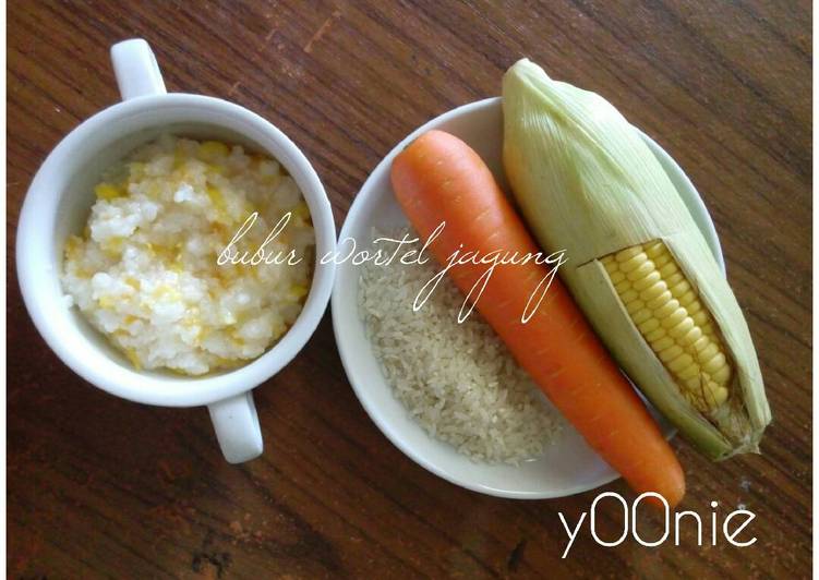  Resep Bubur wortel  jagung MP Asi 8 bln oleh y00nie Cookpad