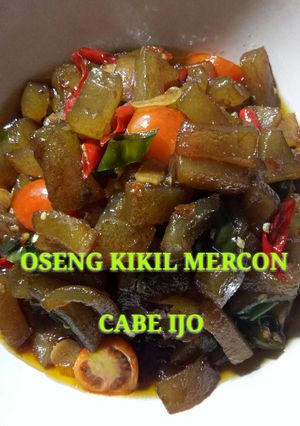 Foto resep Oseng kikil mercon cabe ijo