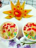 Muskmelon pista dry fruit custard