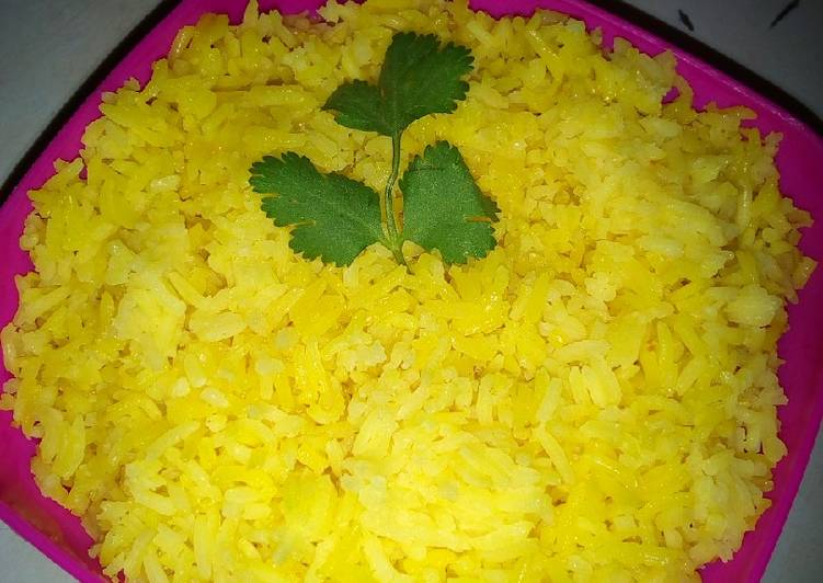 Recipe of Award-winning Tumeric rice #AuthorMarathon