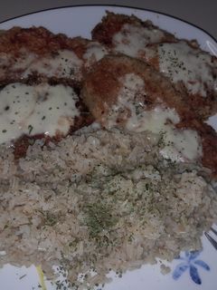 Una foto de Milanesa de Berenjena Napolitana