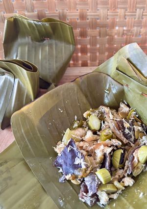 Foto resep Botok Campur Jamur Pete Teri Lamtoro