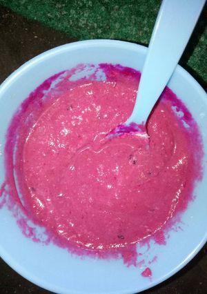 Foto resep MPASI pure naga + alp
