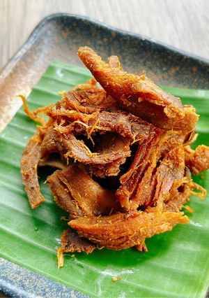 Hình của món Khô Bò Chay Từ Chân Nấm.