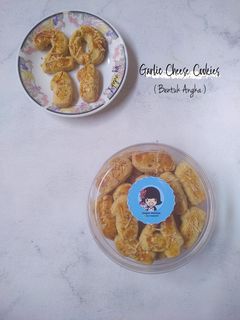 Foto resep Garlic Cheese Cookies (Bentuk Angka)