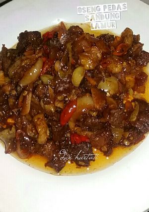 Foto resep Oseng Pedas Sandung Lamur